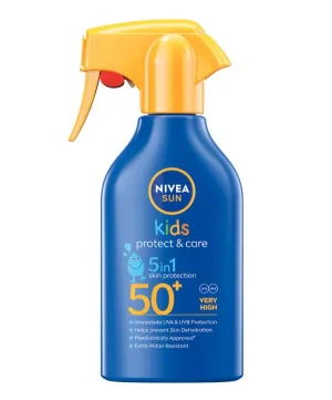 Nivea Sun Babies & Kids Protect & Care - spray colorat de protectie solara pentru copii cu pulverizator, SPF 50 -  270 ml