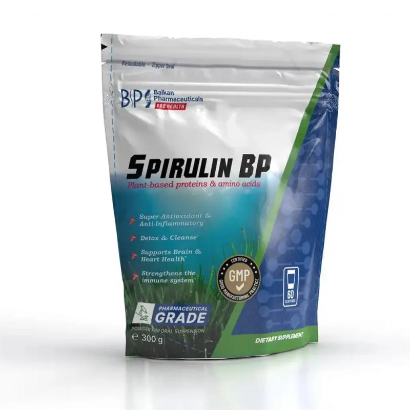 Pulbere Spirulină, Balkan Pharmaceuticals, 300g — preț și oferte