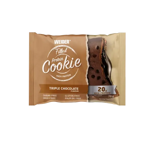 Biscuit proteic WEIDER, triple-chocolate, 70 g — preț și oferte