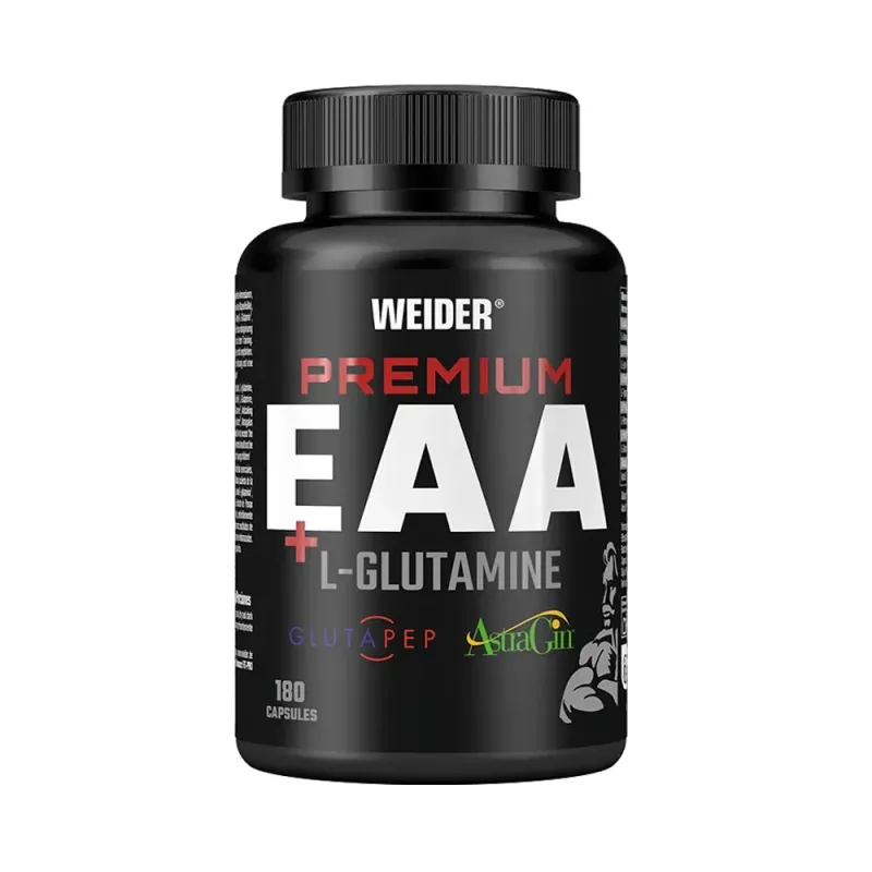 Supliment aminoacizi, Weider, Premium EAA + L-Glutamină, 180 capsule — preț și oferte
