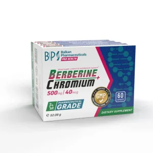Supliment alimentar, Balkan Pharmaceuticals, Berberine + Chromium, 60 capsule