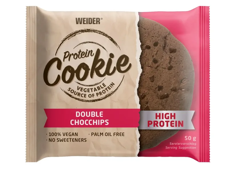 Biscuit proteic, Weider, Double Choc Chips, 50g — preț și oferte