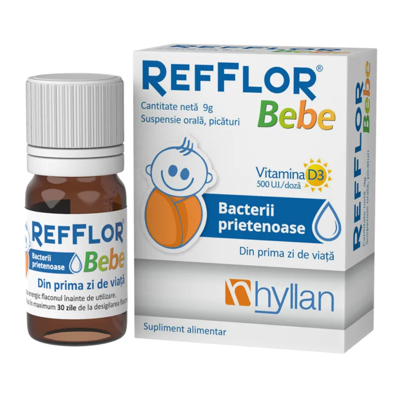 Refflor Bebe cu vitamina D, 9g, Hyllan Pharma — preț și oferte