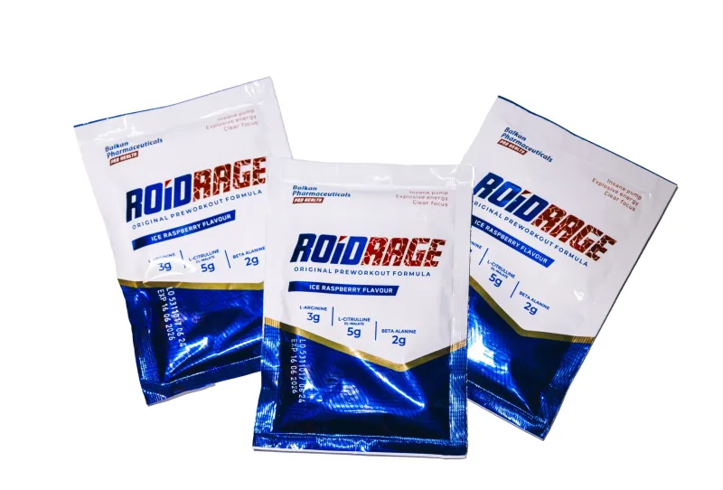 Supliment pre-workout, Balkan Pharmaceuticals, Roid Rage, zmeură glazială — preț și oferte