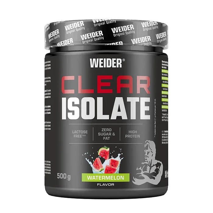 Izolat proteic din zer, Weider, Clear Isolate, pepene verde, 500g — preț și oferte
