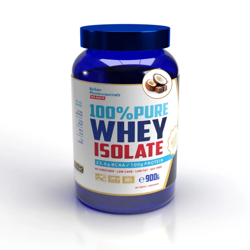 Izolat proteic din zer, Balkan Pharmaceuticals, 900g — preț și oferte