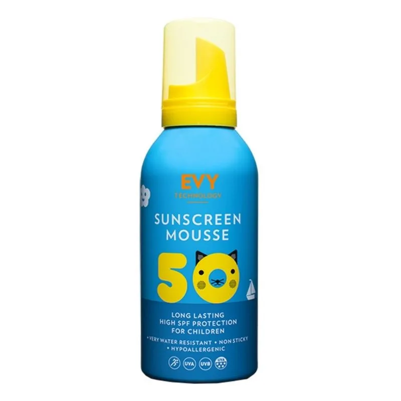 Spuma de fata si corp pentru copii cu SPF 50 Sunscreen Mousse, 150 ml, Evy Technology — preț și oferte