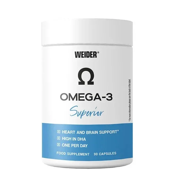 Supliment Omega-3, WEIDER, Superior, capsule ulei de pește, 90 bucăți — preț și oferte