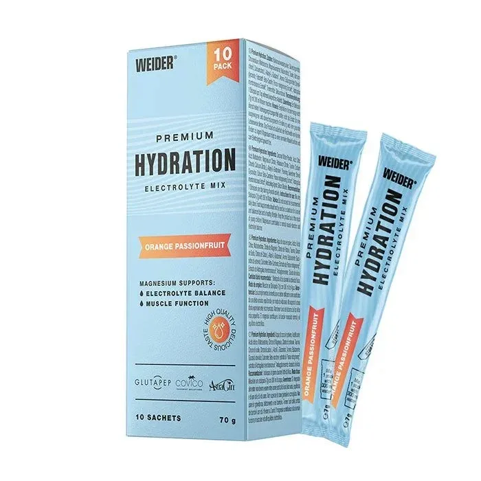 Pulbere electroliti Weider Premium Hydration, orange-passionfruit — preț și oferte