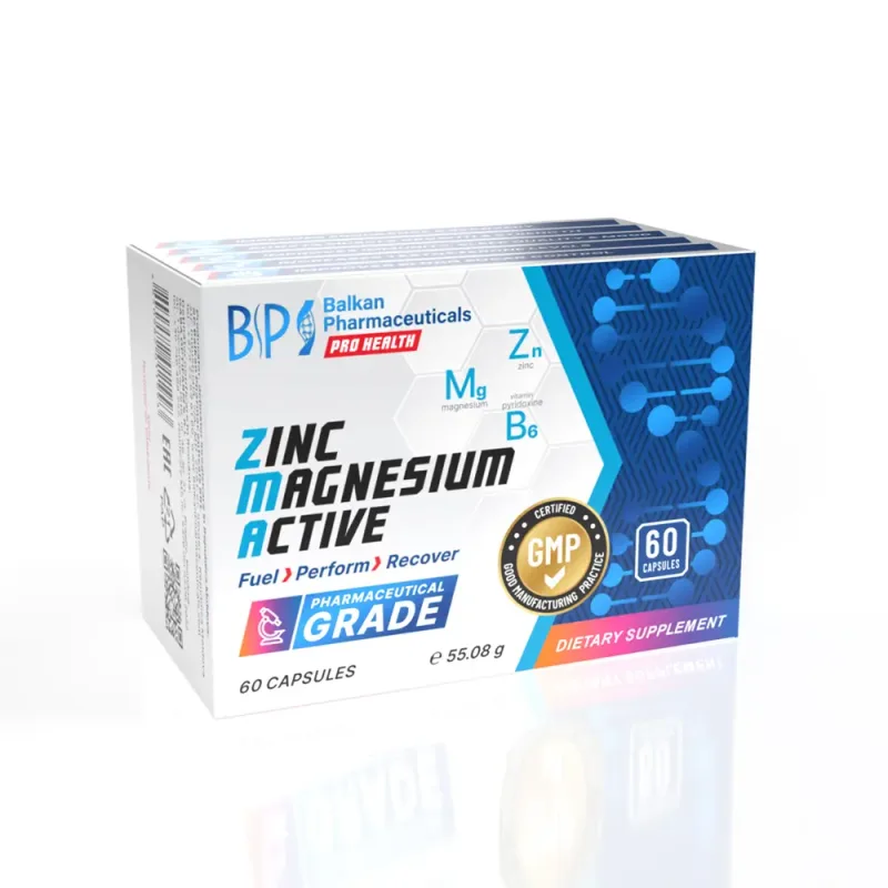 Supliment Zinc Magnesium, Balkan Pharmaceuticals, 60 capsule — preț și oferte