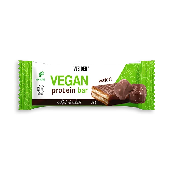 Baton proteic, WEIDER, Vegan, ciocolată sărată — preț și oferte