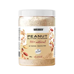 Pudră de unt de arahide, WEIDER, 400 g, fără ulei de palmier