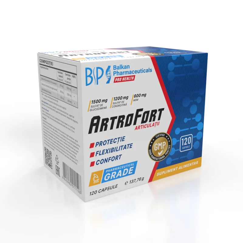 Supliment Articulații, Balkan Pharmaceuticals, ArtroFort, 120 capsule — preț și oferte