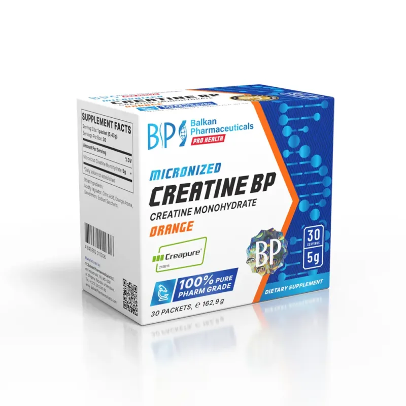Supliment Creatină, Balkan Pharmaceuticals, Creatine BP, Portocale — preț și oferte