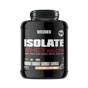 Pudră proteică din zer, Weider Isolate Whey 100 CFM, cookies, 908 g