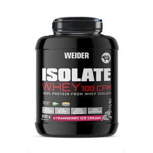Pudră proteică Weider Isolate Whey 100 CFM, căpșuni, 908 g