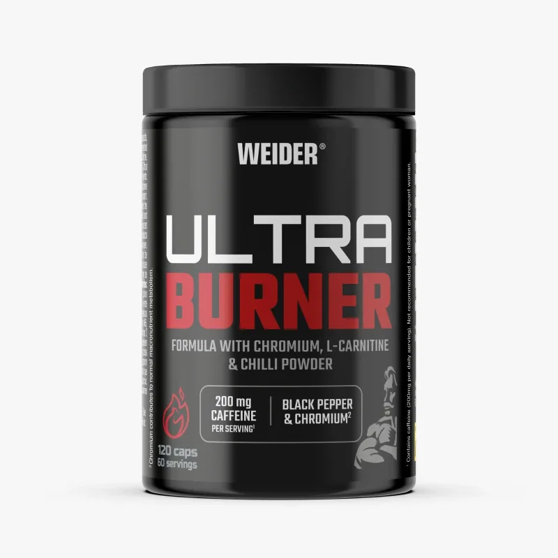 Capsule ardere grăsimi, WEIDER Ultra Burner, extract plante, 120 capsule — preț și oferte
