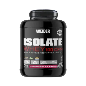 Pudră proteică izolat zer, Weider Isolate Whey 100 CFM, căpșuni, 2 kg