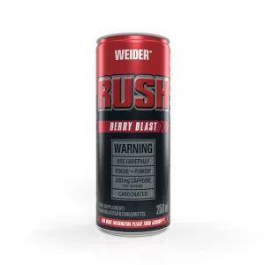 Băutură energizantă, WEIDER, Rush RTD, berry-blast, 250 ml