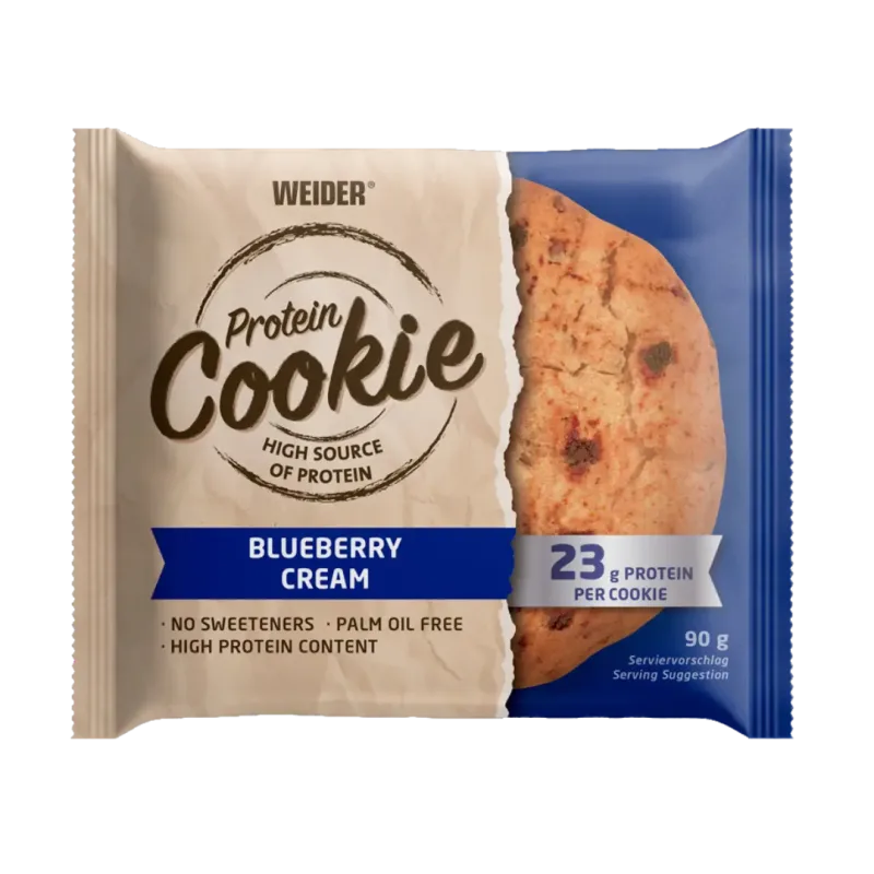 Biscuit proteic vegan, Weider, 90g, blueberry-cream — preț și oferte