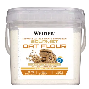 Făină de ovăz integrală, WEIDER, Gourmet, 1,9 kg, aroma Cookie