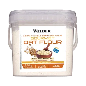 Făină integrală de ovăz, WEIDER, GOURMET OAT FLOUR, 1,9 kg, natural