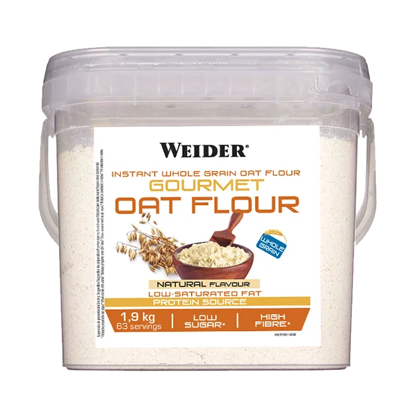 Făină integrală de ovăz, WEIDER, GOURMET OAT FLOUR, 1,9 kg, natural — preț și oferte