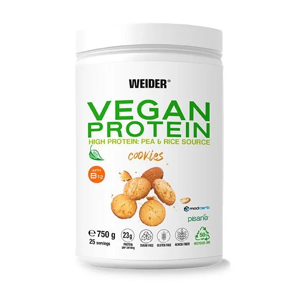 Proteină Vegană, WEIDER, 750g, aromă cookies — preț și oferte