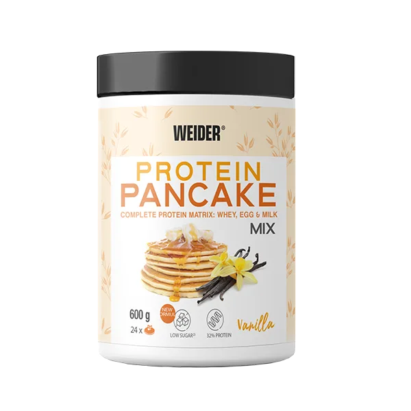 Mix pentru clătite proteice, WEIDER, vanilie, 600g — preț și oferte