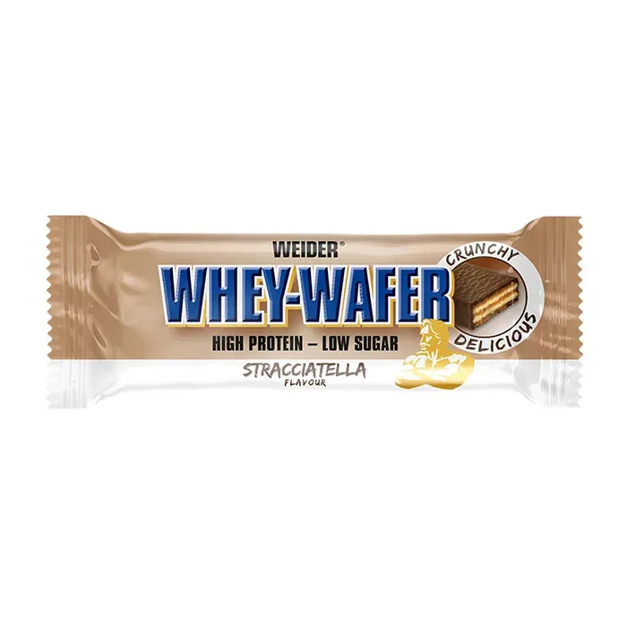 Baton proteic, WEIDER, 32% Whey Wafer, 35g, stracciatella — preț și oferte