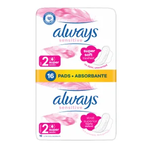 Absorbante Ultra Sensitive Super, 16 bucati, Always