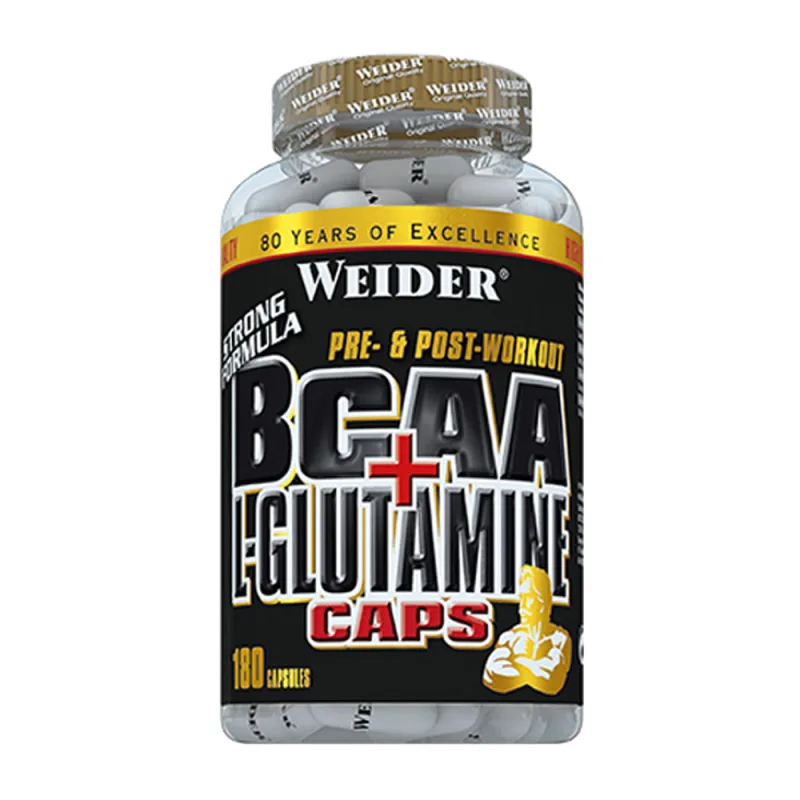 Supliment aminoacizi Weider BCAA + L-Glutamine, 180 capsule — preț și oferte