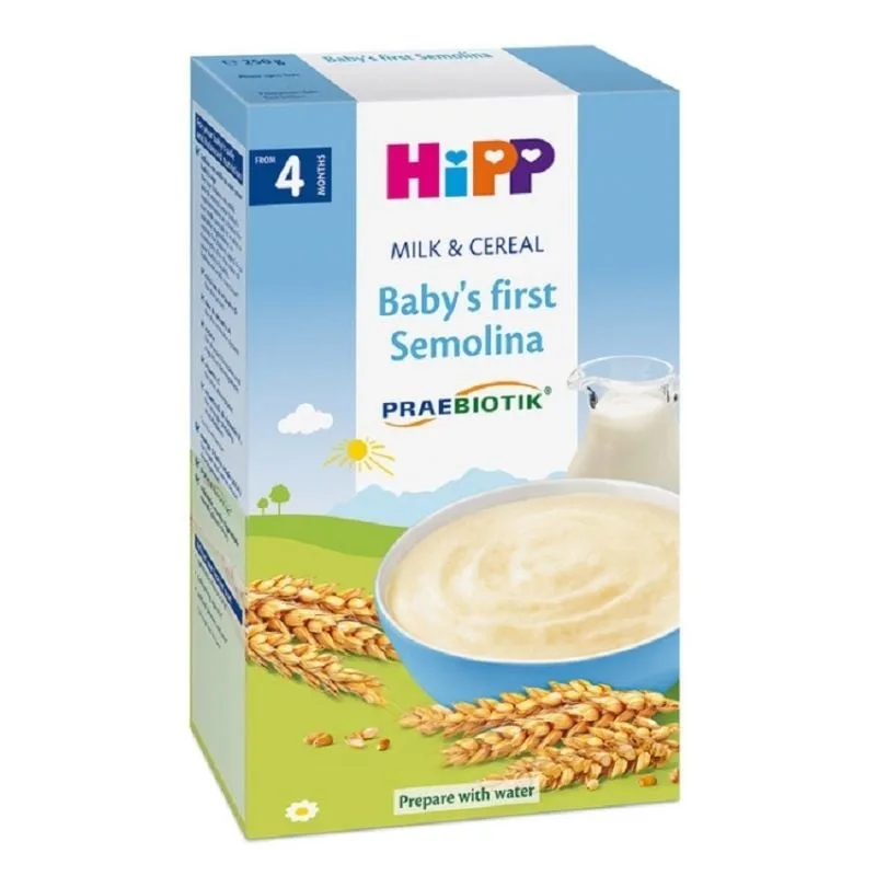 Primul gris al Copilului Lapte & Cereale, +4 luni, 250g, Hipp — preț și oferte