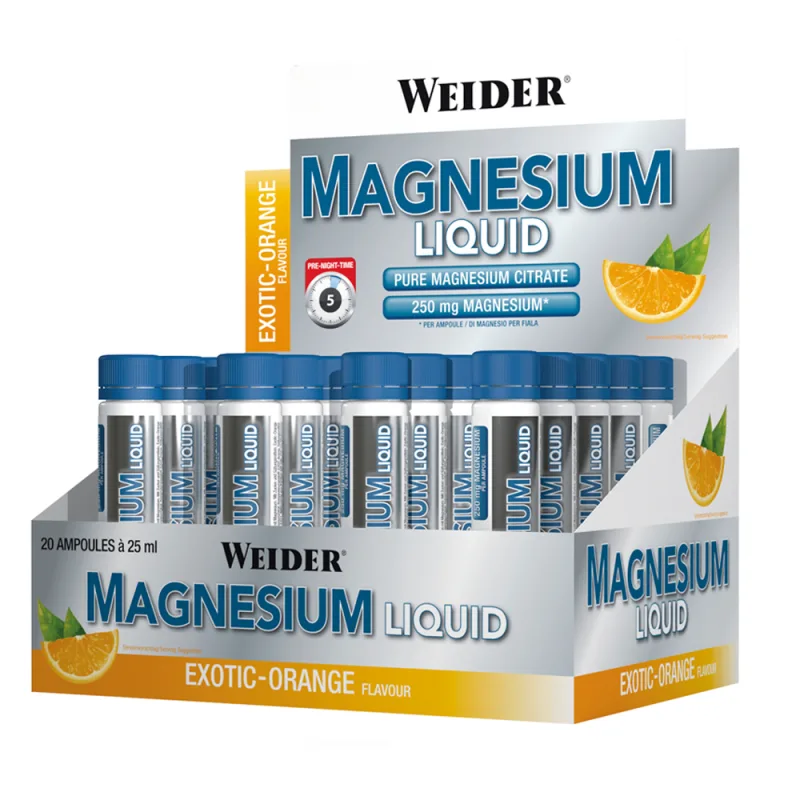 Fiole buvabile, WEIDER, Magnesium Liquid, 20 fiole — preț și oferte