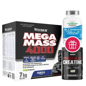 Supliment nutritiv, Weider, Mega Mass 4000, ciocolată, 7 kg