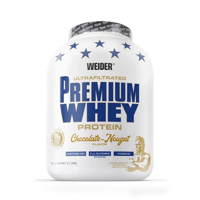 Izolat proteic din zer, Weider, Premium Whey, 2,3 kg, chocolate-nougat — preț și oferte