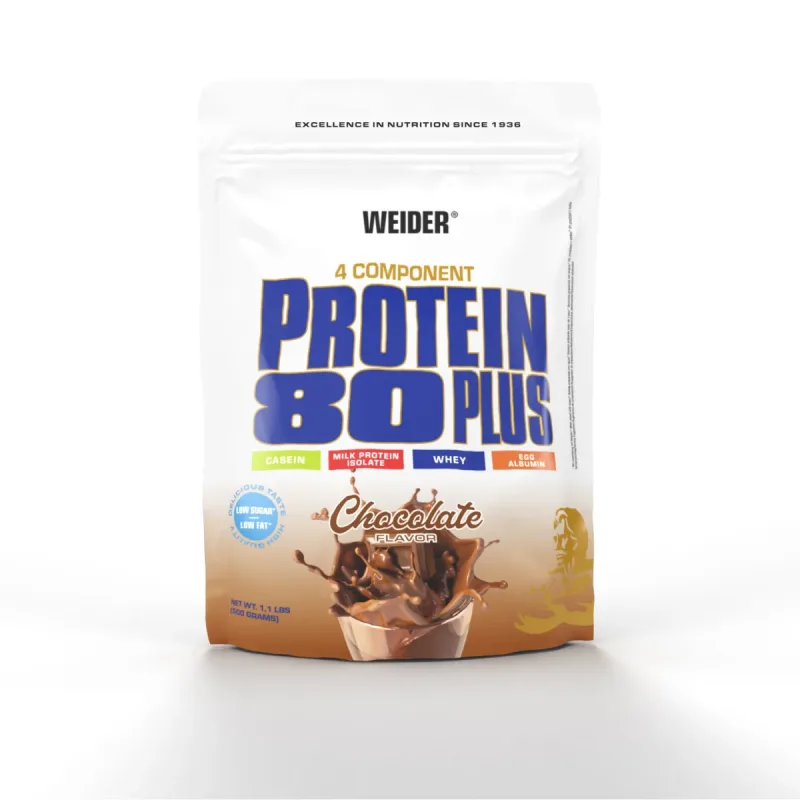 Pudră proteică, Weider, Protein 80+, ciocolată, 2 kg — preț și oferte