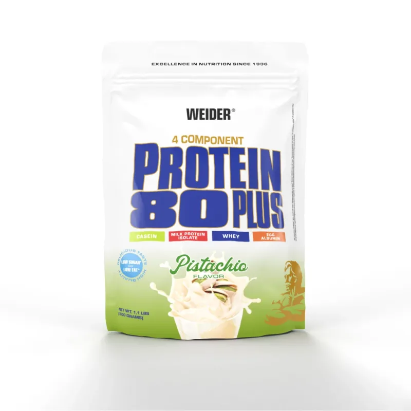 Pudră proteică, Weider Protein 80+, fistic, 500g — preț și oferte