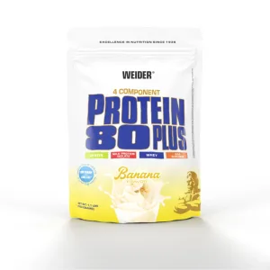 Pudră proteică, Weider, Protein 80+, banană, 500 g