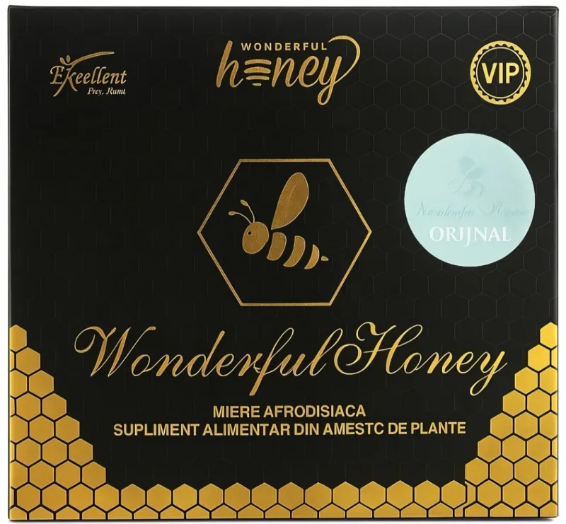 Wonderful Honey - supliment alimentar cu miere pentru performante sexuale masculine - 6 plicuri x 15g — preț și oferte
