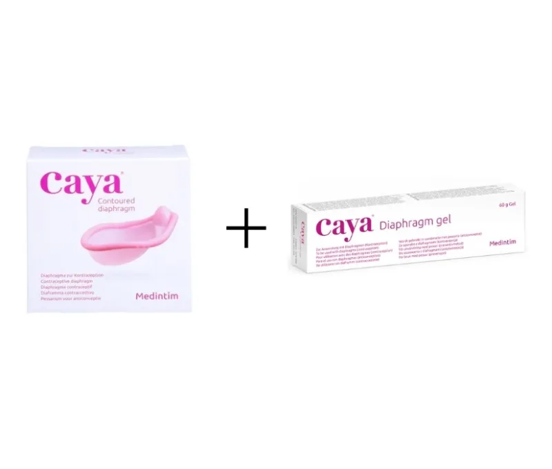 Kit contraceptiv Caya – diafragmă + gel 60g MEDintim — preț și oferte