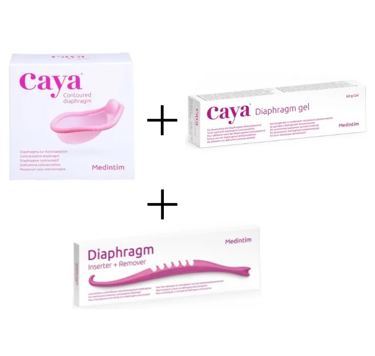Medintim Set complet Caya – diafragmă, gel 60g și aplicator vaginal reutilizabil — preț și oferte