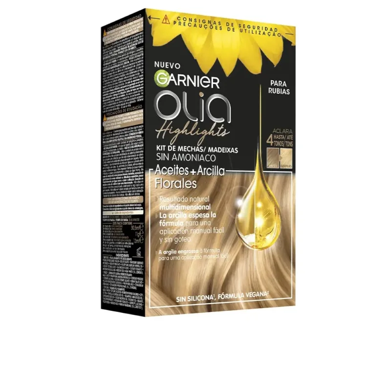 Vopsea păr, Garnier, Olia, șuvițe blond, fără amoniac — preț și oferte