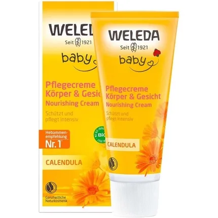 Cremă pentru față și corp, Weleda, Calendula, alb, 75 ml — preț și oferte