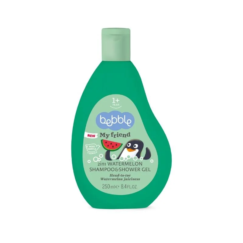 Sampon si gel de dus 2in1 My Friend, pepene verde, 250 ml, Bebble — preț și oferte