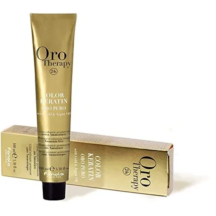 Vopsea păr, Fanola, Oro Therapy, blond mediu intens, 100 ml — preț și oferte