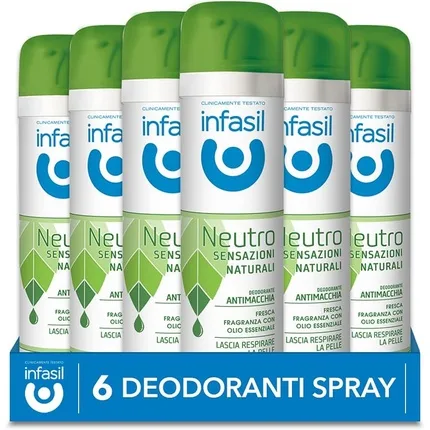 Deodorant spray, Infasil, Neutro, ulei esențial, 150 ml — preț și oferte