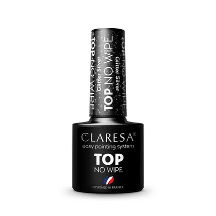 Top coat pentru unghii, Claresa, Top Shine No Wipe, 5ml — preț și oferte