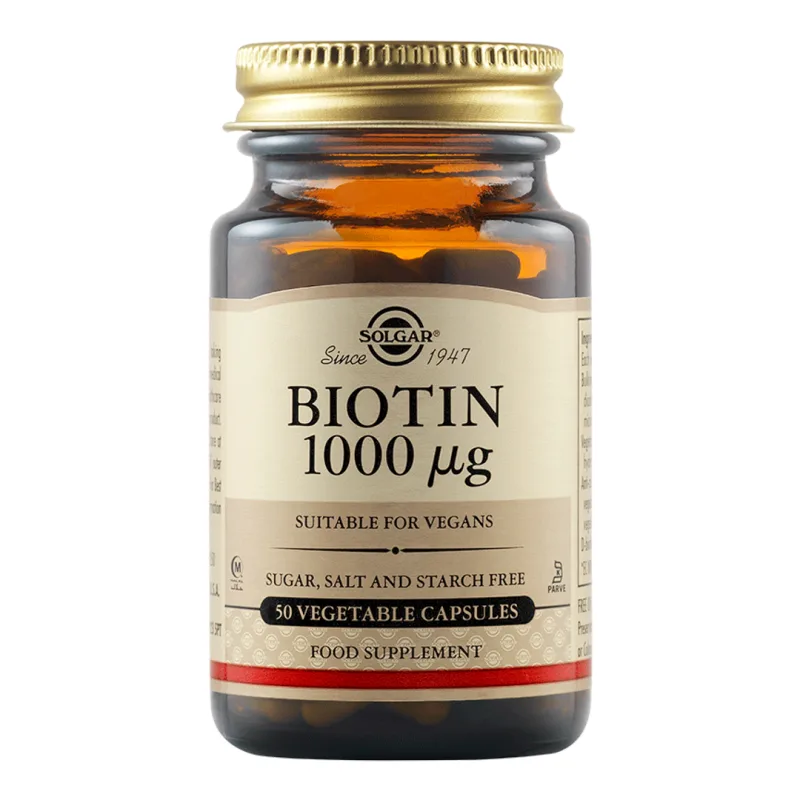 Biotin 1000mcg, 50 capsule, Solgar — preț și oferte