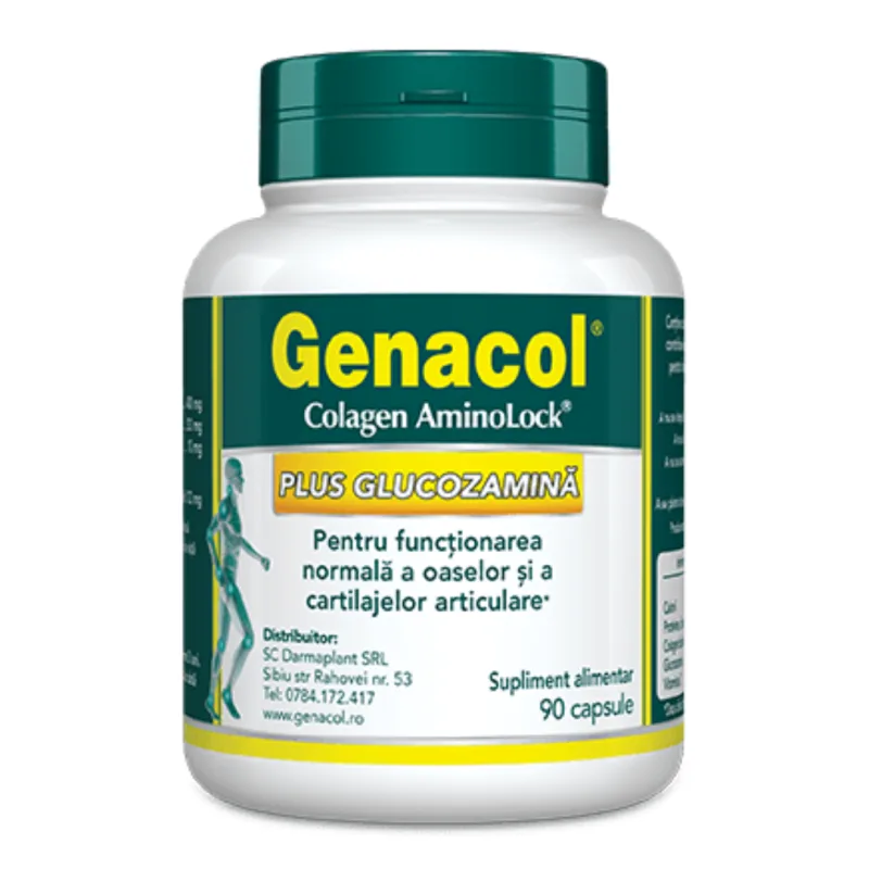 Colagen Plus Glucozamina, 90 capsule, Genacol NATINOV — preț și oferte